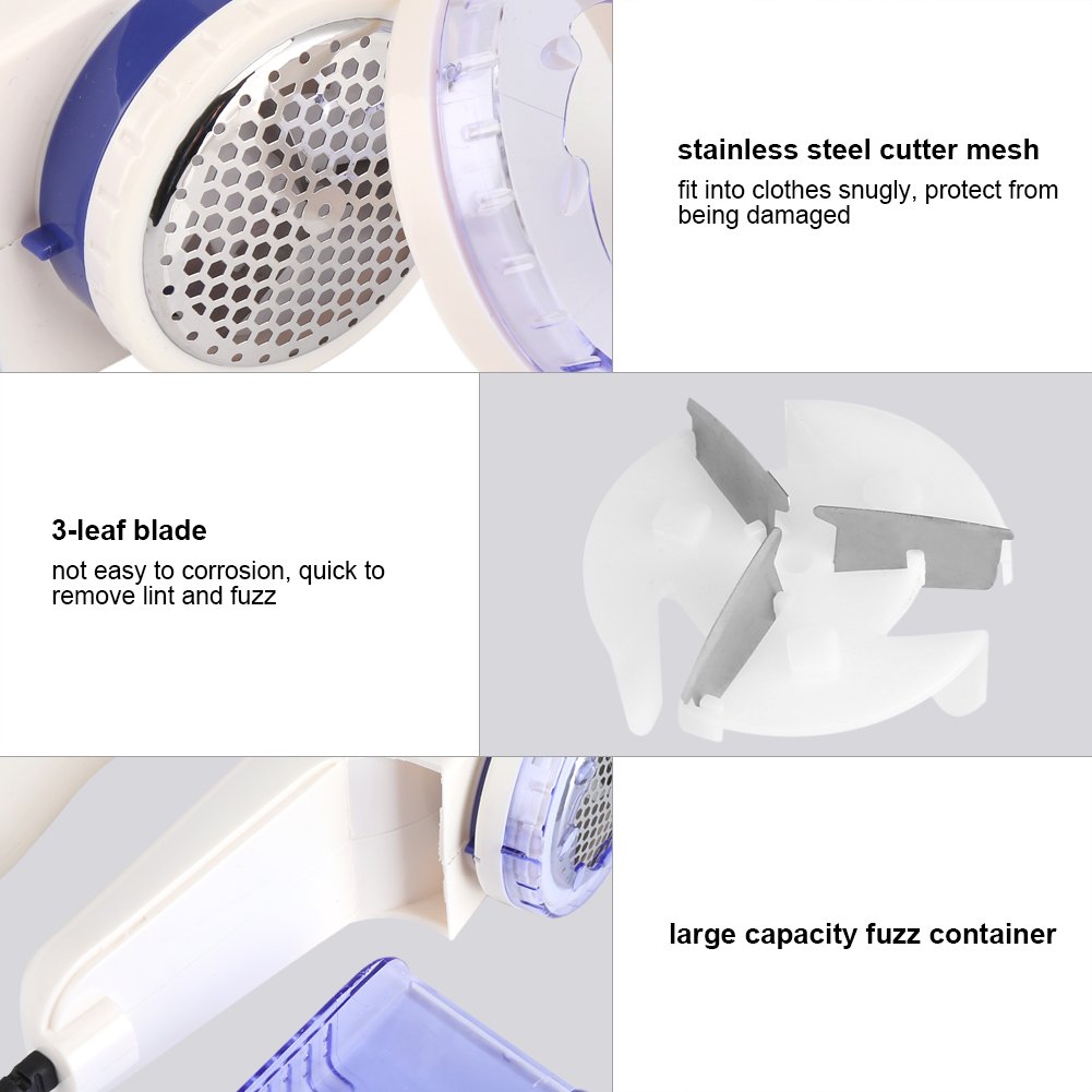 Electric Fabric Shaver & Lint Remover for Clothes, Sweaters, Blankets, Couches - Reusable Fuzz Shaver for Pants, Socks & Furniture - Perfect for Home, Travel & Wardrobe Maintenance