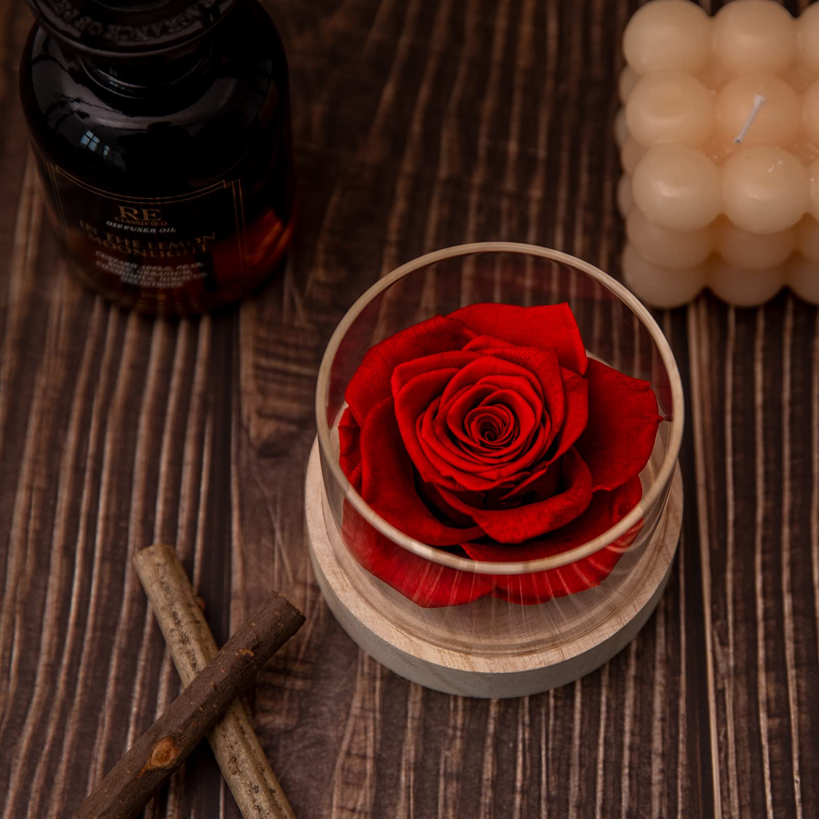 Long-Lasting Rose Fragrance Home Scent - 4 Months of Freshness | Perfect Valentine's Day & Birthday Gift for Women | Romantic Bedroom, Living Room & Bathroom Decor
