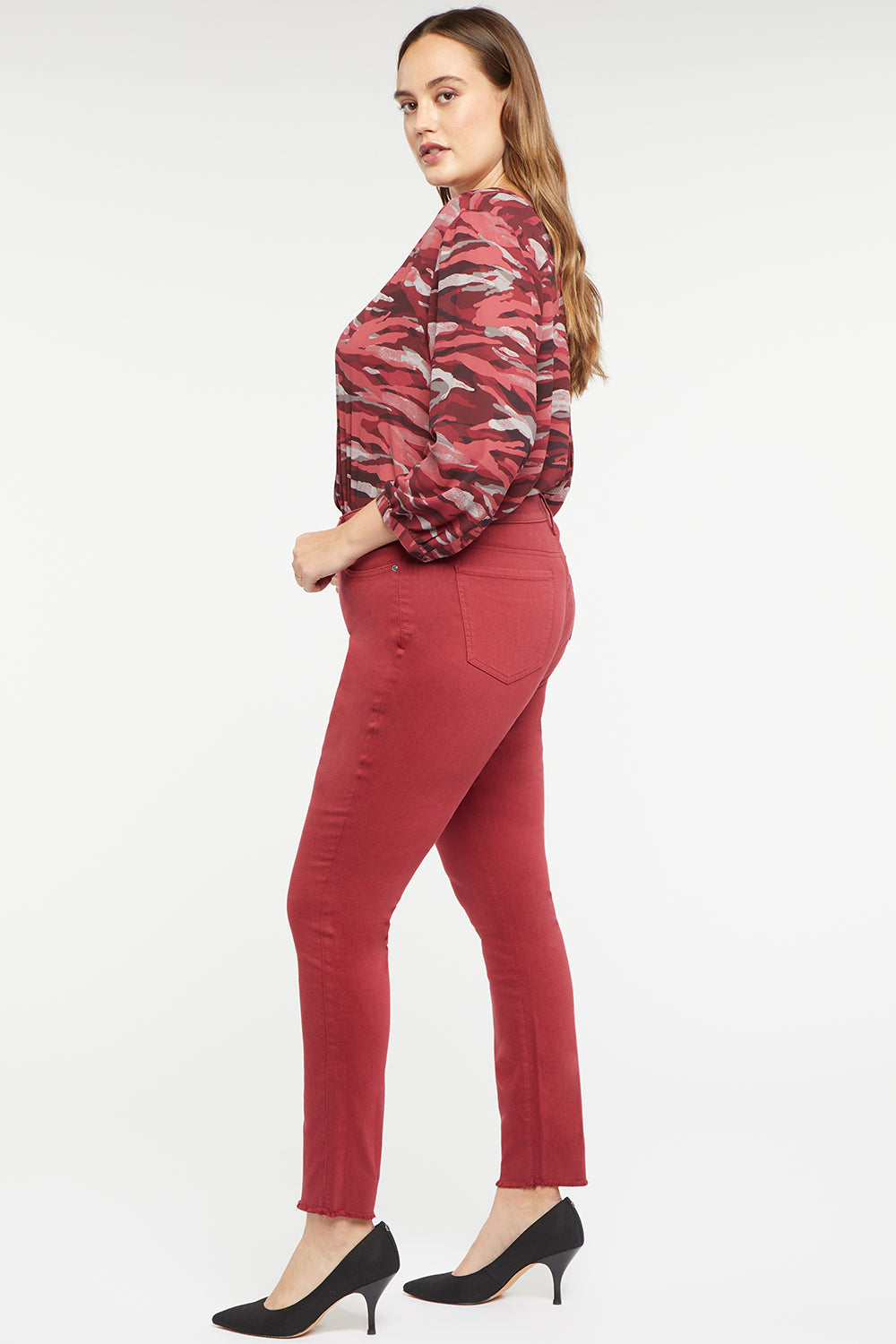 Plus Size Ami Skinny Jeans for Women - Boysenberry Wash | High Waisted Stretch Denim Pants for Casual Wear & Night Out