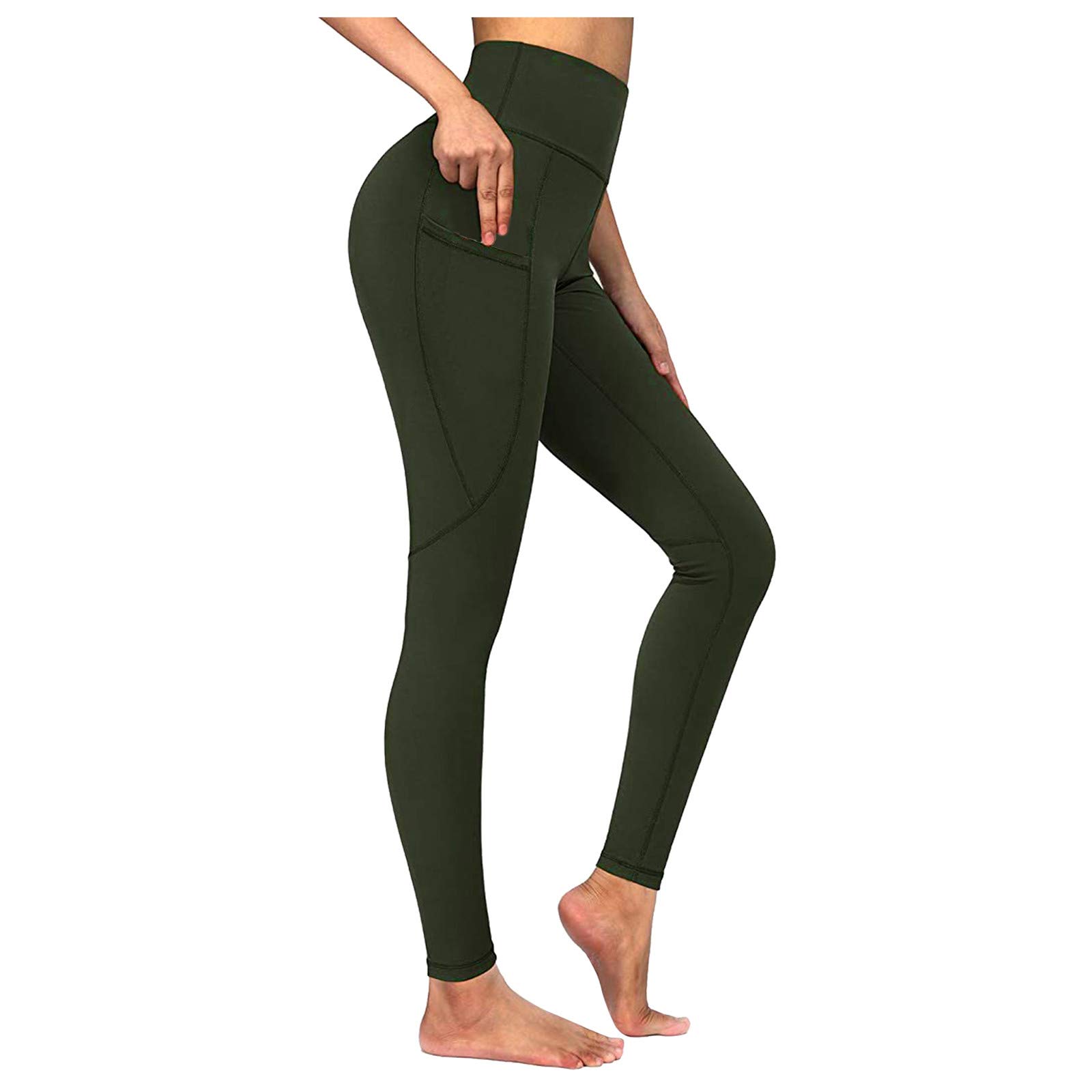 Eoailr Women's Black Print Workout Leggings - High Waist Yoga Pants for Running, Fitness & Gym - Soft Cotton Athletic Tights | Perfect for Yoga, Pilates, Workouts & Casual Wear
