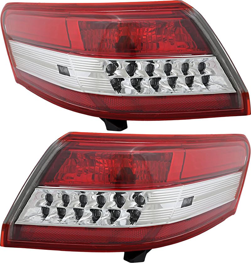 Toyota Camry Tail Lights Lamps Set (2010-2011) - Left & Right Side Replacement for US Models | Perfect for Night Driving & Enhanced Vehicle Safety