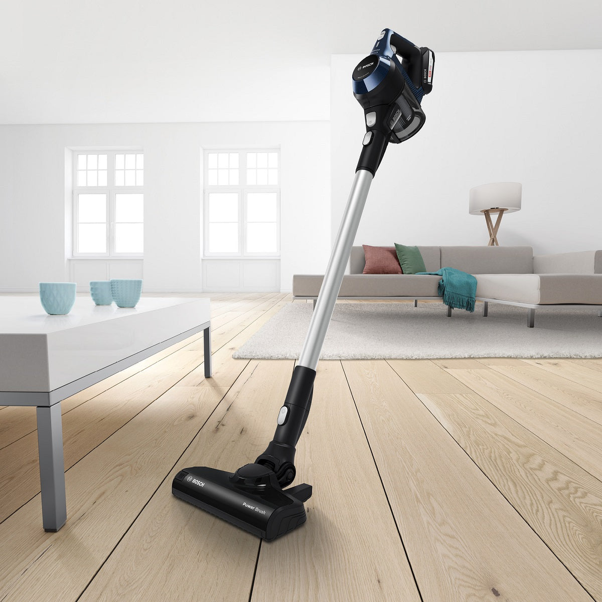 BOSCH BCS611P4A Unlimited S6 Cordless Vacuum Cleaner - Powerful 18V Lithium-Ion Battery, Lightweight for Effortless Cleaning on Carpets, Hard Floors & Cars