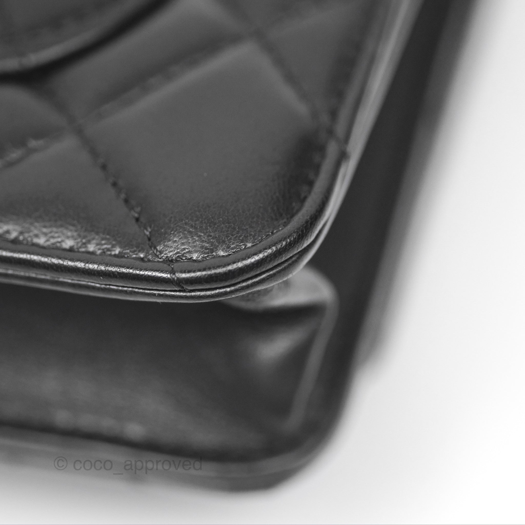 Chanel Black Lambskin Quilted Wallet on Chain WOC with Adjustable Chain - Luxury Crossbody Bag for Women | Perfect for Evening Events, Parties & Daily Use