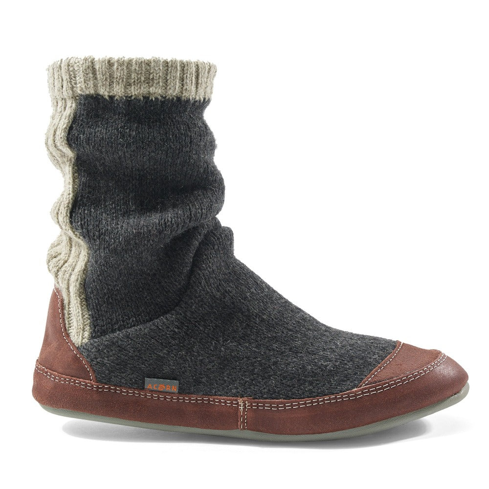 Men's Slouch Boot Slippers with Indoor/Outdoor Sole - Cozy House Shoes for Winter, Home, Office & Outdoor Wear