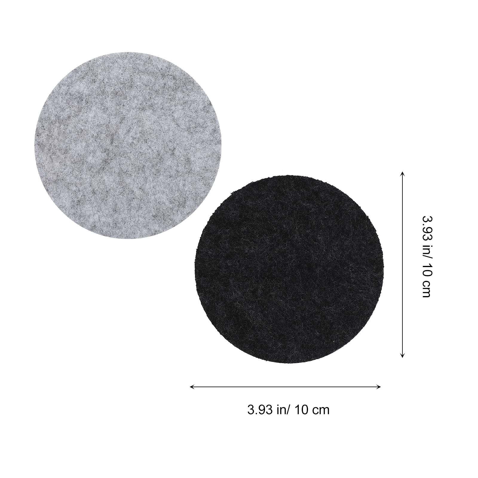 20-Piece Felt Coasters Set for Drinks - Double-Sided Non-Slip Cup Mats, Heat-Resistant Table Decor for Kitchen, Dining Room, Office - Perfect for Coffee, Beer, Wine & Hot Beverages - Ideal Home Warming Gift