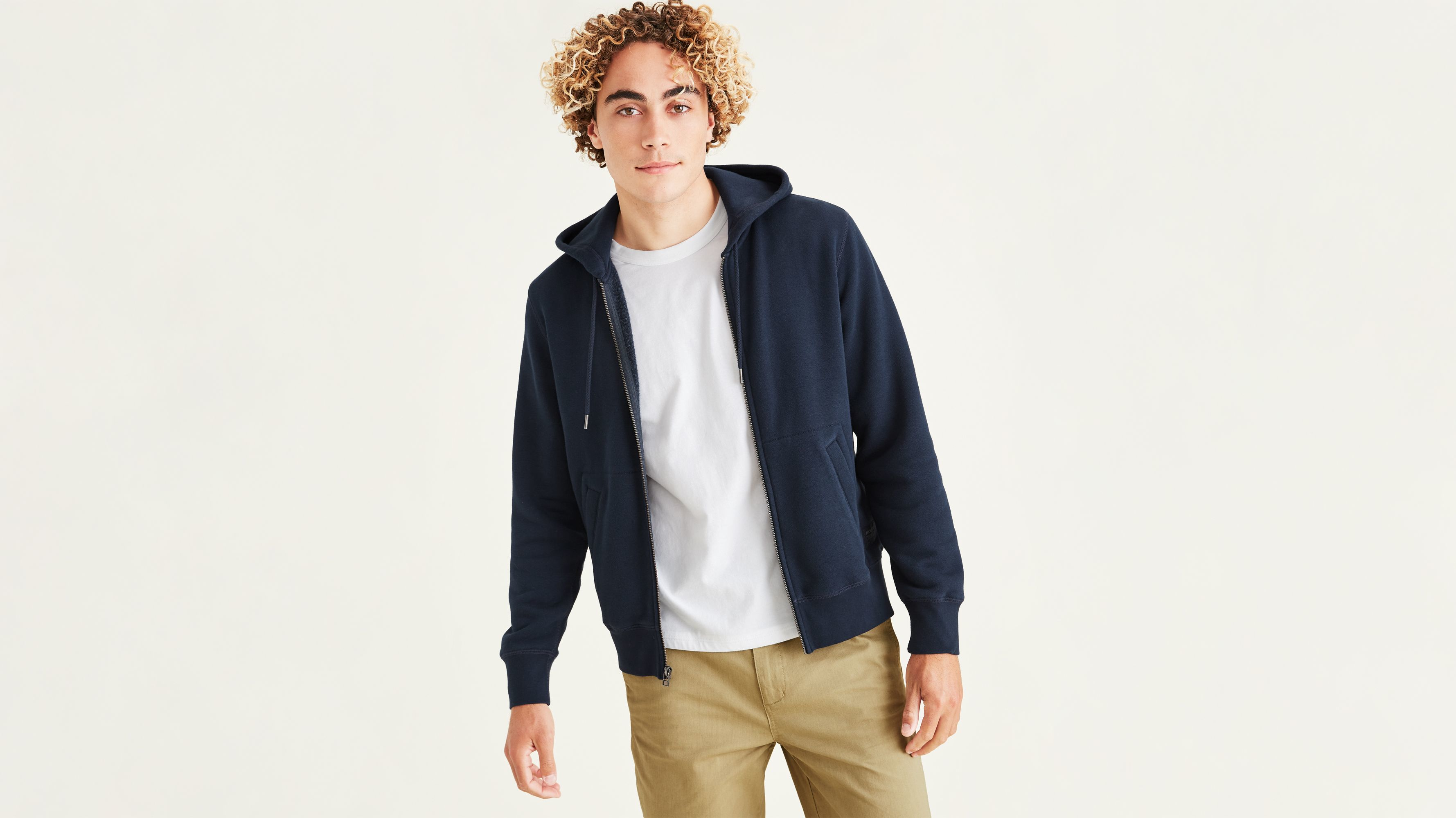 Men's Sport Full Zip Hoodie - Regular Fit Fleece Jacket for Running, Gym & Casual Wear | Lightweight & Comfortable