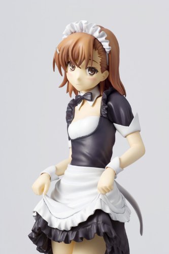 1/6 Scale PVC Figure - To Aru Kagaku no Railgun Mikoto Misaka Maid Ver. - Anime Collectible for Display & Decoration - Perfect for Otaku Rooms, Anime Conventions & Gift Giving