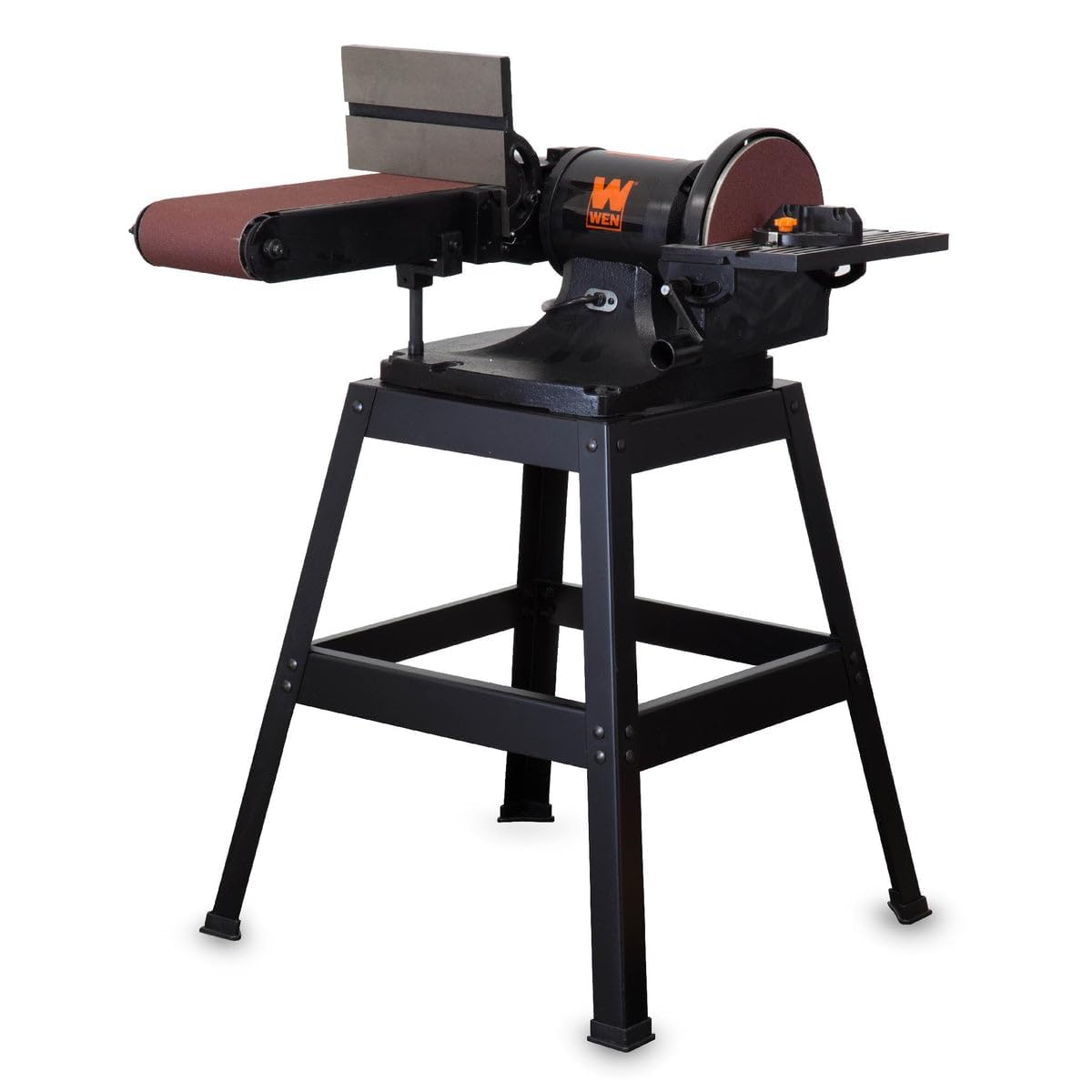 WEN 6508 6-Inch x 48-Inch Belt & 9-Inch Disc Sander with Stand – Perfect for Woodworking, Metal Sanding, and DIY Projects