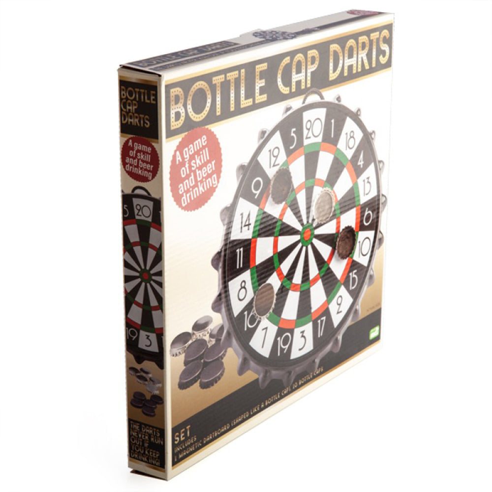 Magnetic Darts Game with Bottle Caps - Fun Indoor/Outdoor Party Game for Adults & Kids - Perfect for Backyard, Bar, and Family Gatherings