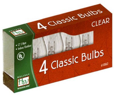 6 Sets Noma/Inliten 925C-88 25-Light Clear C9 Christmas Light Strings - Perfect for Indoor/Outdoor Holiday Decorations, Christmas Trees, and Home Lighting