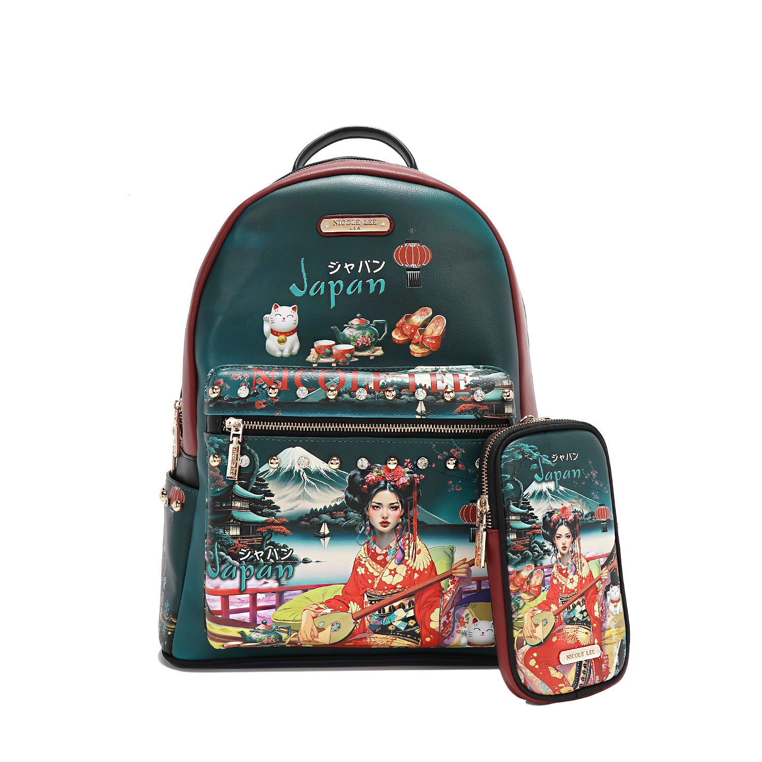 Large USB Fashion Backpack with Charging Port & Pouch - Stylish Laptop Bag for Work, Travel & College - Perfect for Commuters & Students