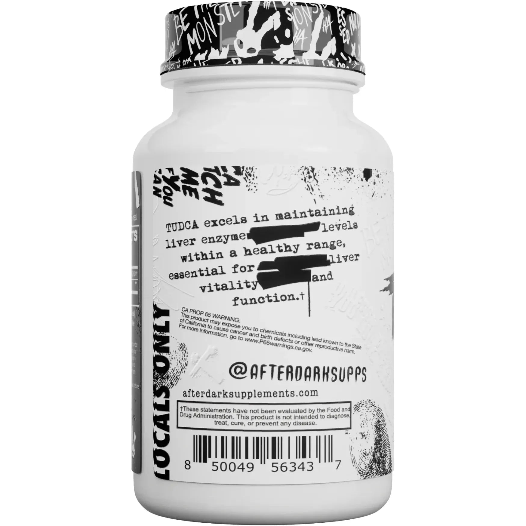 Afterdark TUDCA Liver Support Supplement - 500mg Capsules for Detox & Digestive Health - Ideal for Liver Cleanse, Hangover Relief & Gut Wellness
