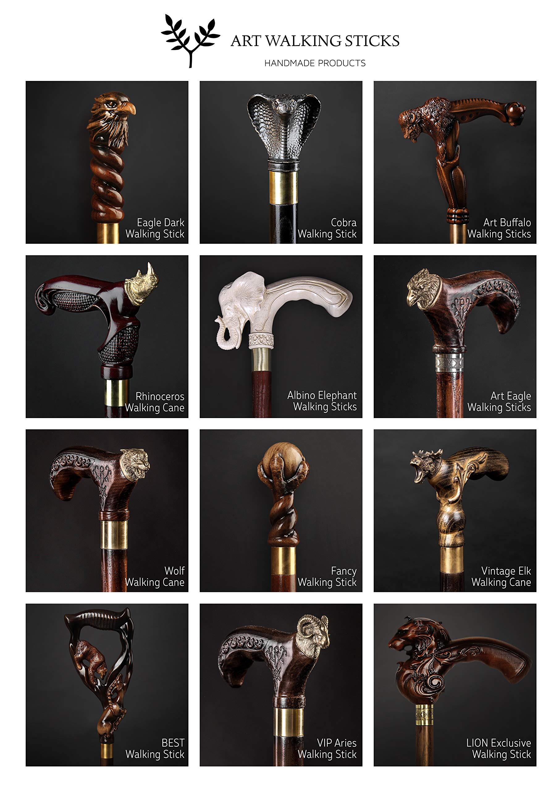 Handcrafted Lizard Carved Wooden Walking Cane - Steampunk Style Unisex Cane for Men & Women - Perfect for Cosplay, Costume Parties, and Fashion Accessories
