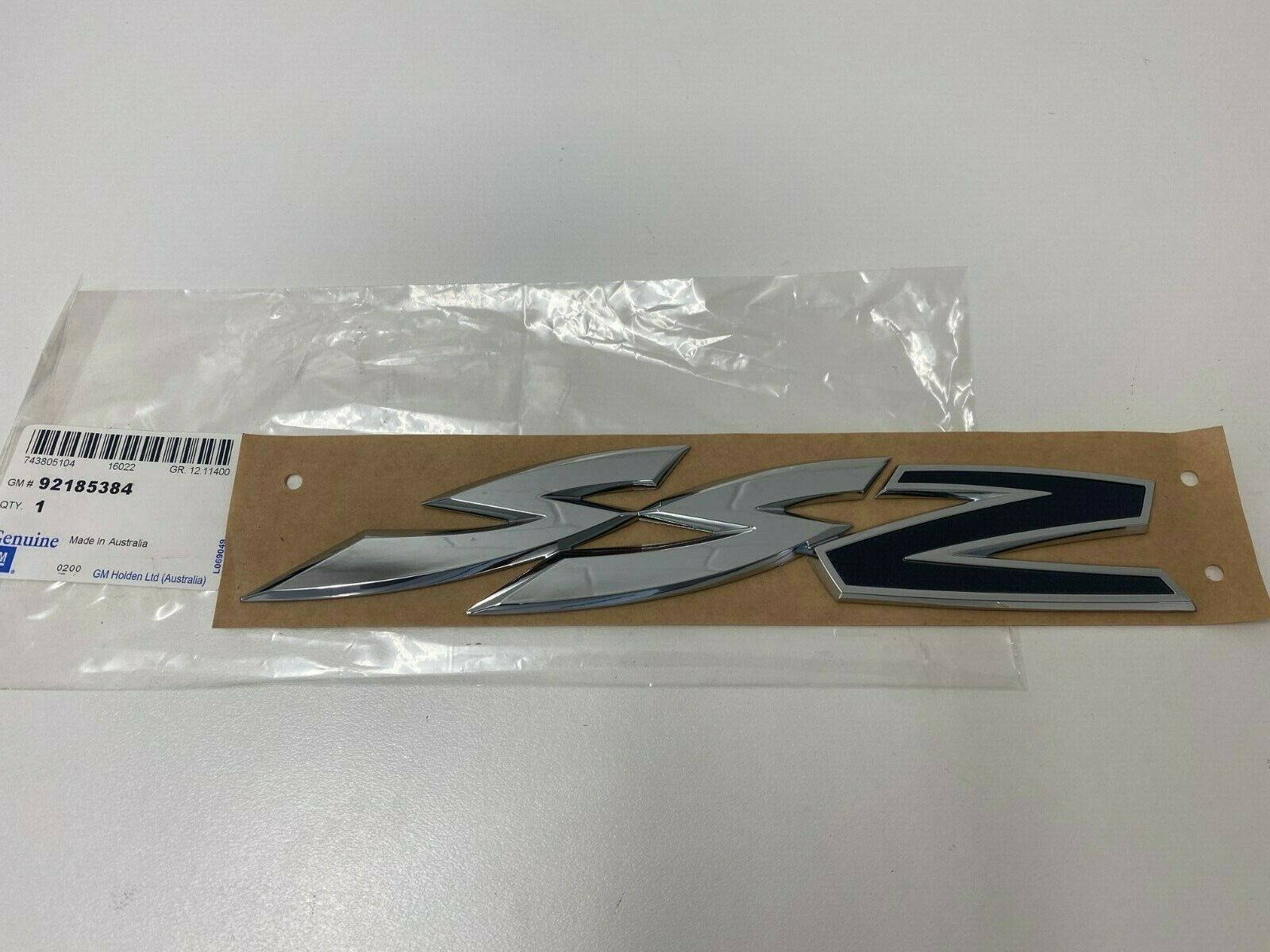 Genuine Holden VZ Commodore 2005-2007 Rear Door SSZ Badge 92185384 - Replacement Emblem for Car Restoration & Customization Projects