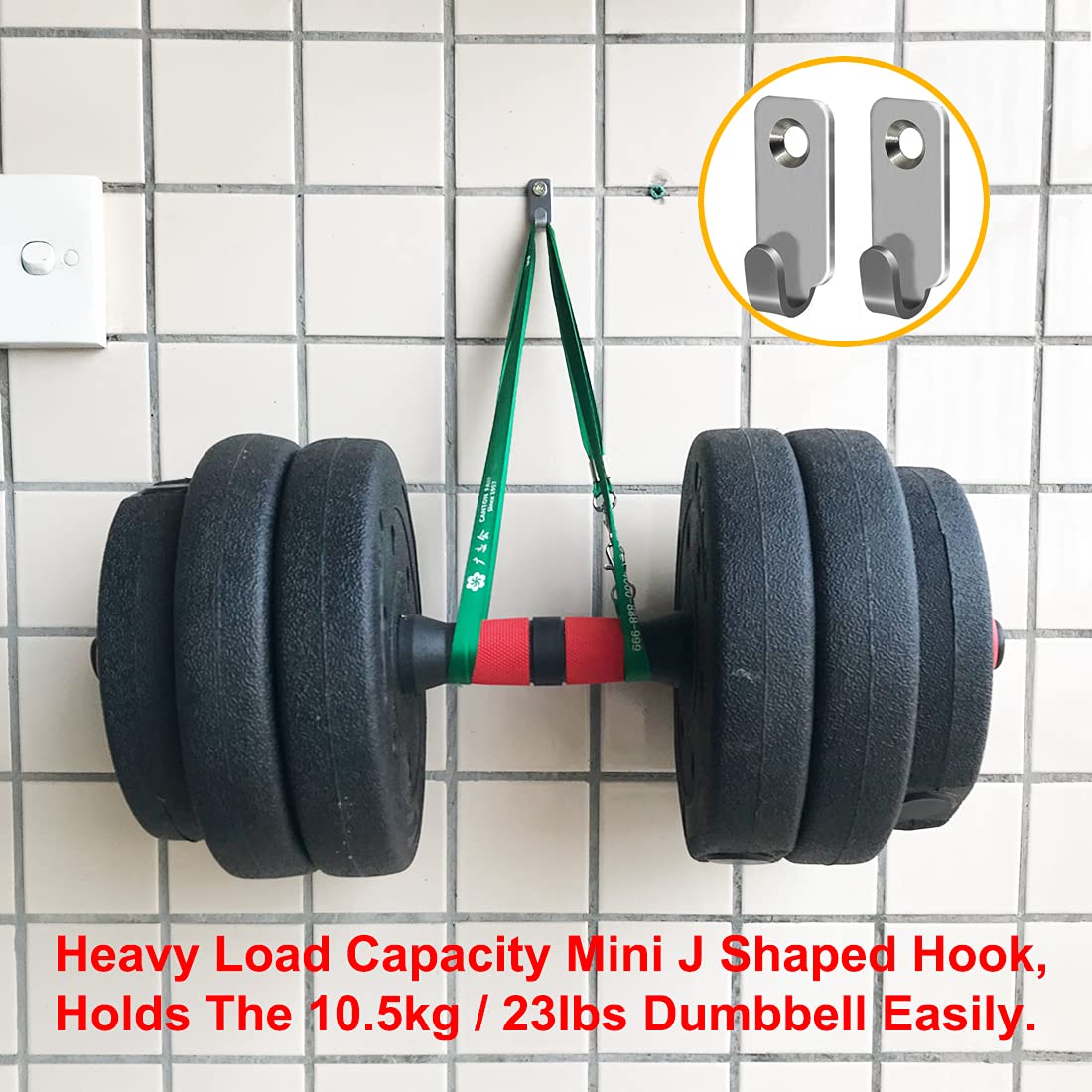 10-Pack Heavy Duty 304 Stainless Steel Wall Hooks - Mini J Hooks for Hanging Picture Frames, Mirrors, Keys & More - Durable Wall Mount Hangers for Wire, D-Rings & Keyhole Slots (Perfect for Home Decor & Office Organization)