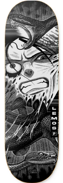 Primitive x Naruto Lemos Snakes Skateboard Deck 8.0 - Anime Inspired Skateboard for Naruto Fans - Perfect for Street Skating and Collectors