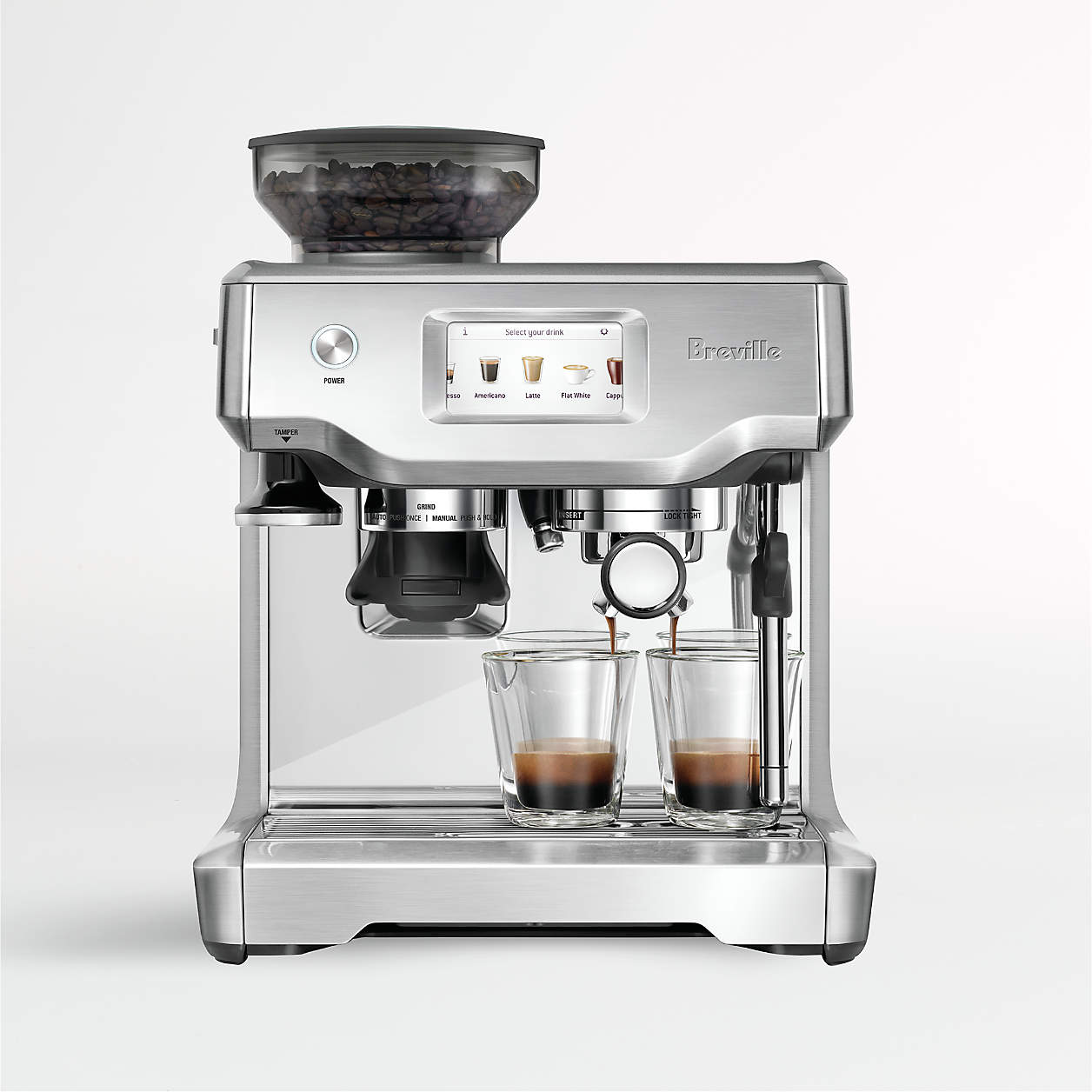 Breville Barista Touch Espresso Machine - Stainless Steel, Automatic Milk Frother, Touch Screen Control - Perfect for Home Baristas & Coffee Lovers
