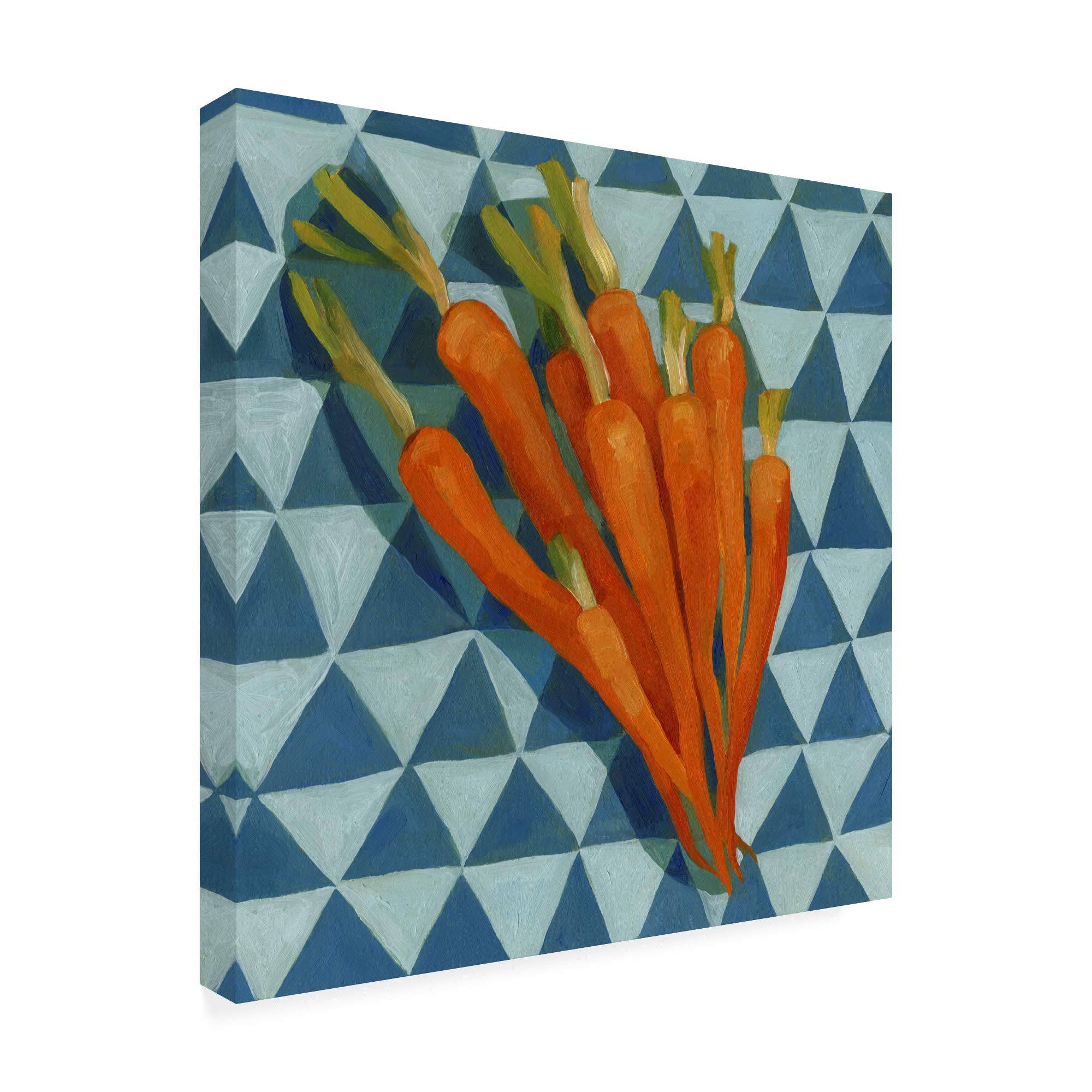 Emma Scarvey Geo Veggies III 14x14 Fine Art Print - Modern Home Decor, Kitchen & Dining Room Wall Art