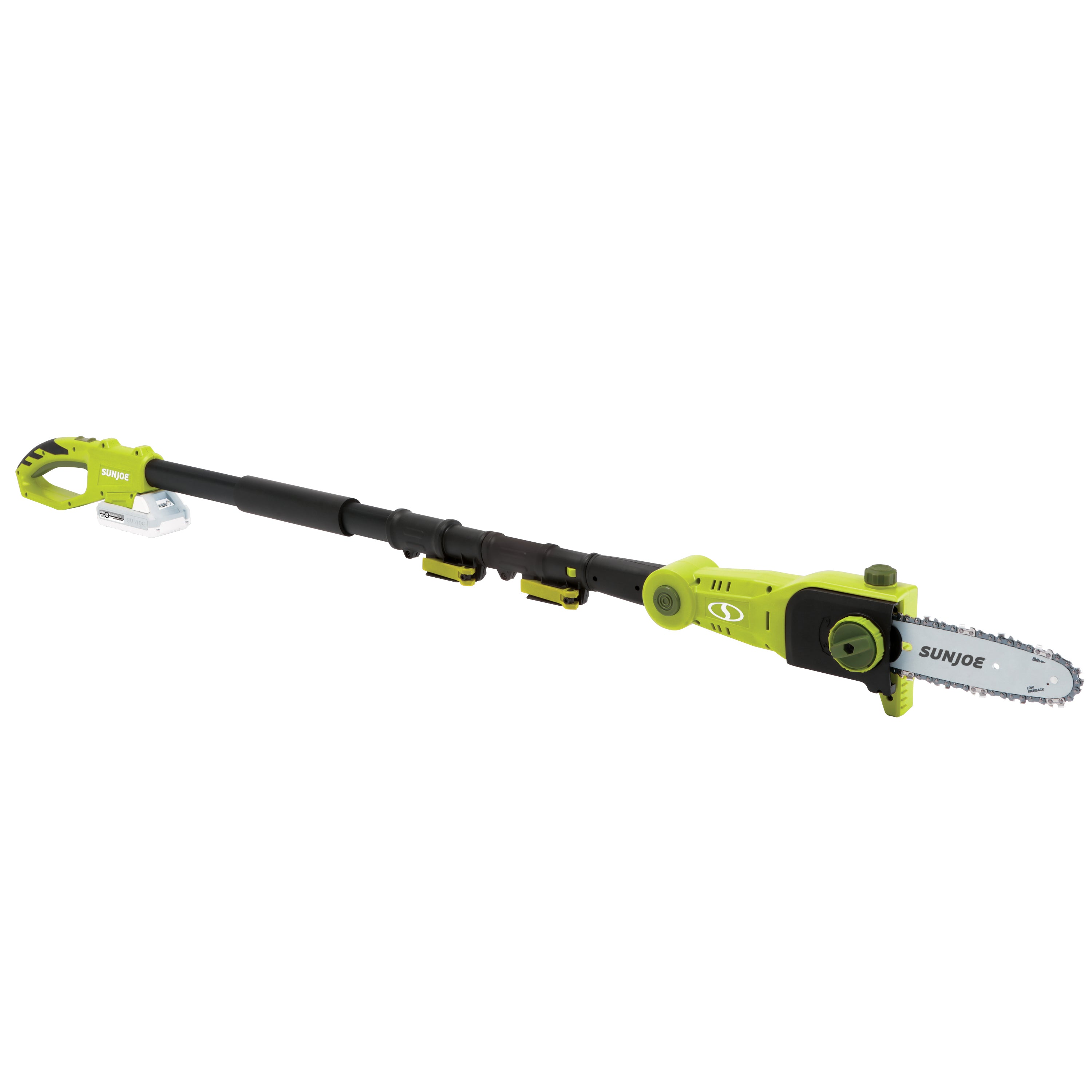 Sun Joe 24V PS8CMAX LTE Cordless Telescoping Pole Chainsaw Kit - 8 Inch Bar | Includes Spare Chain, 2.0Ah Battery & Charger | Perfect for Tree Trimming, Pruning & Yard Maintenance