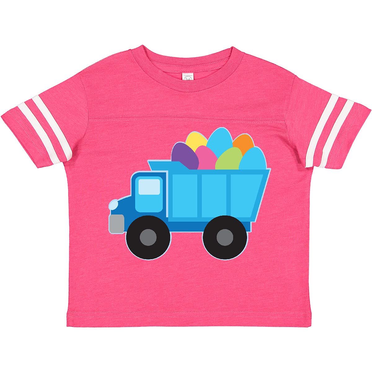 Inktastic Easter Egg Truck Boys Toddler T-Shirt - Cute Easter Outfit for Toddler Boys, Fun Holiday Graphic Tee for Easter Egg Hunts & Spring Celebrations