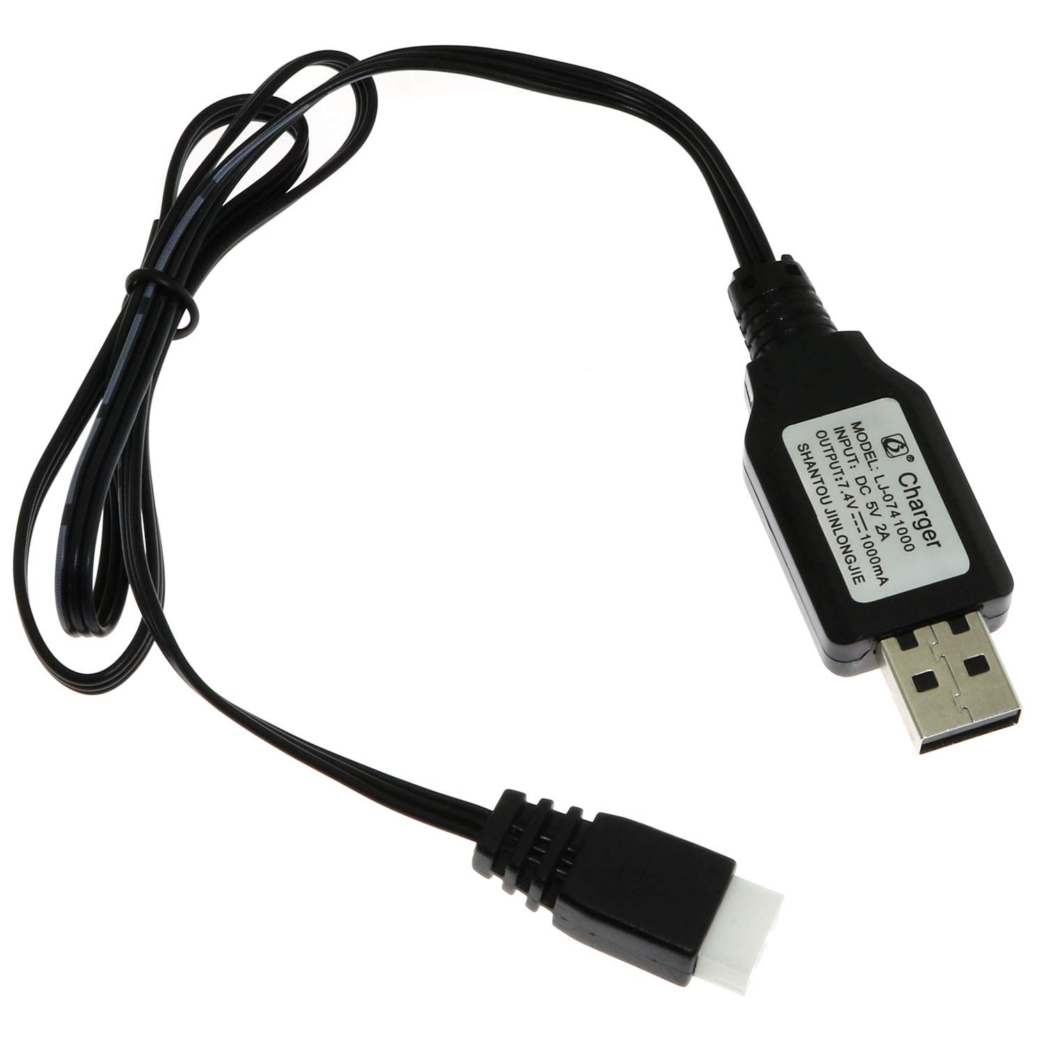 1-Pack XH-3P Balance 7.4V 1A Lipo Battery USB Charger Cable for RC Quadcopter FPV Drone Parts - Perfect for Remote Control Aircraft, Racing Drones & DIY Electronics Projects