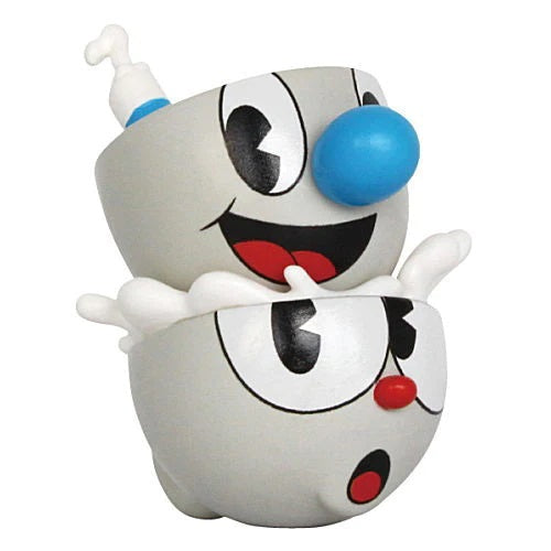 Cuphead and Mugman Action Figure Set Vol. 2 by Takara Tomy - 2-Inch Collectible Mini Figures for Gamers and Fans | Perfect for Display, Gifts, and Gaming Decor