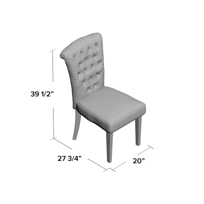 Charlotte KD Dining Chair - Modern Wooden Dining Chair for Kitchen, Dining Room, and Home Decor | Perfect for Farmhouse, Scandinavian & Contemporary Interiors