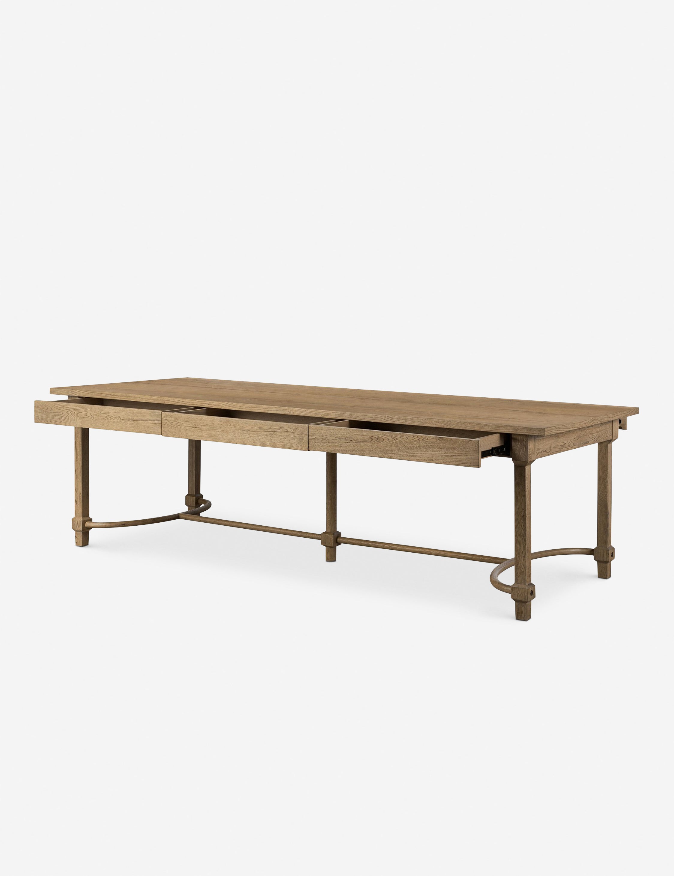 Amber Lewis x Four Hands Edison Dining Table - Modern Farmhouse Style Wooden Table for Kitchen & Dining Room - Perfect for Family Gatherings & Dinner Parties