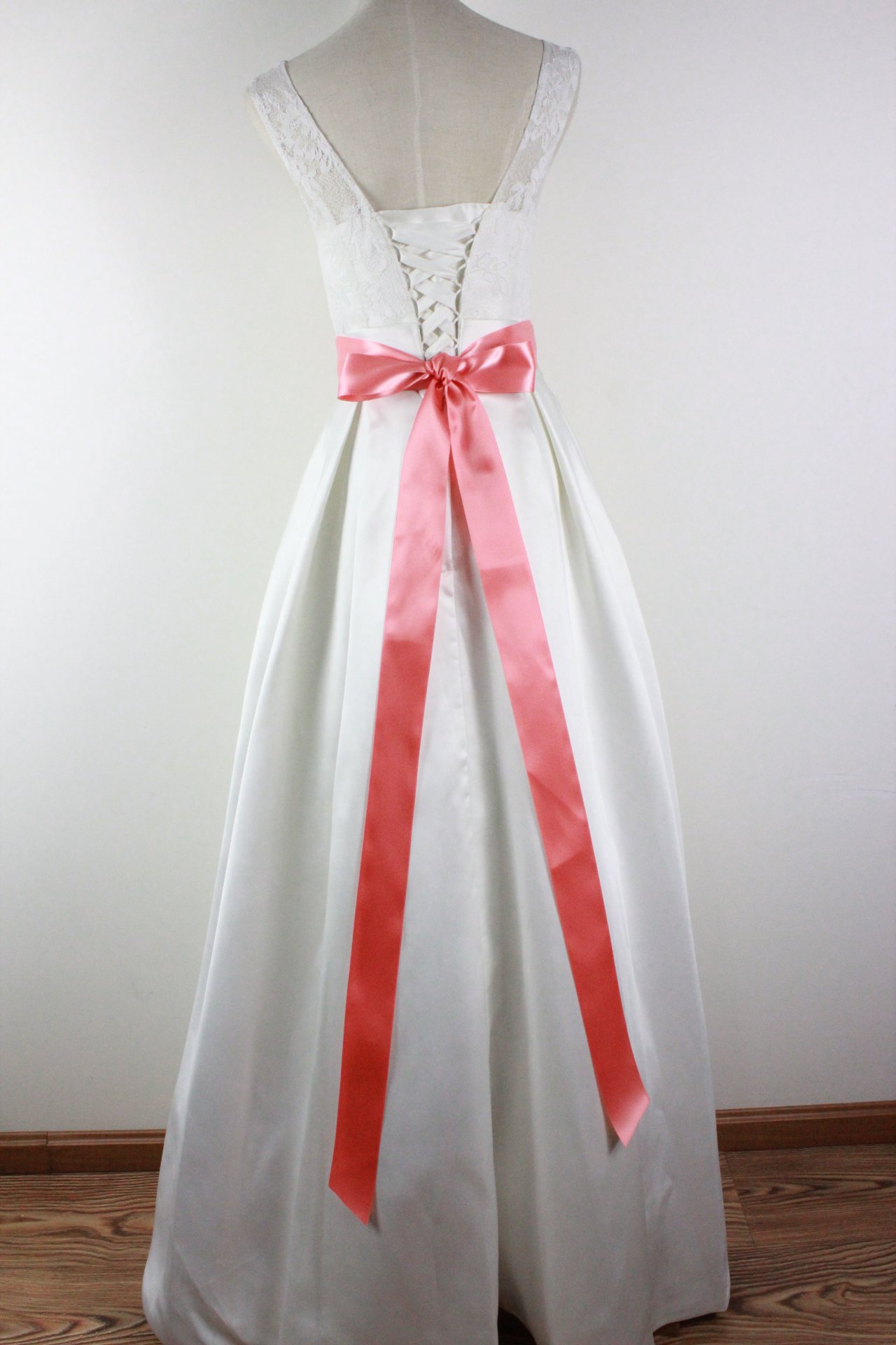Leimandy 2 Inch Wide Satin Ribbon Sash - Elegant Waist Belt for Wedding Dresses, Bridal Gowns, Prom & Formal Events - Adjustable Waistband in 12 Classic Colors (Rose Gold, Ivory, Navy Blue etc.)
