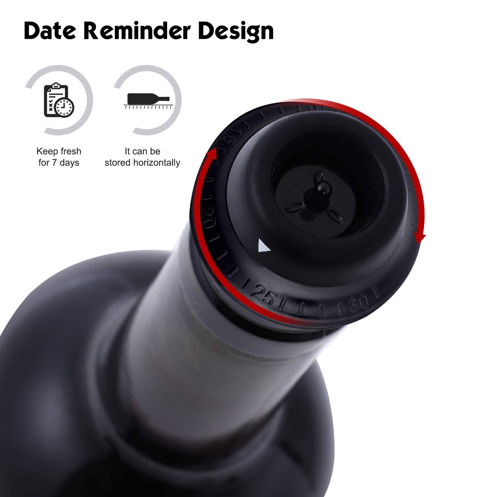Automatic Wine Saver Pump Set with 4 Reusable Vacuum Stoppers - USB Type-C Charging for Red Wine Preservation | Perfect for Home Bars, Restaurants & Wine Lovers (Black)