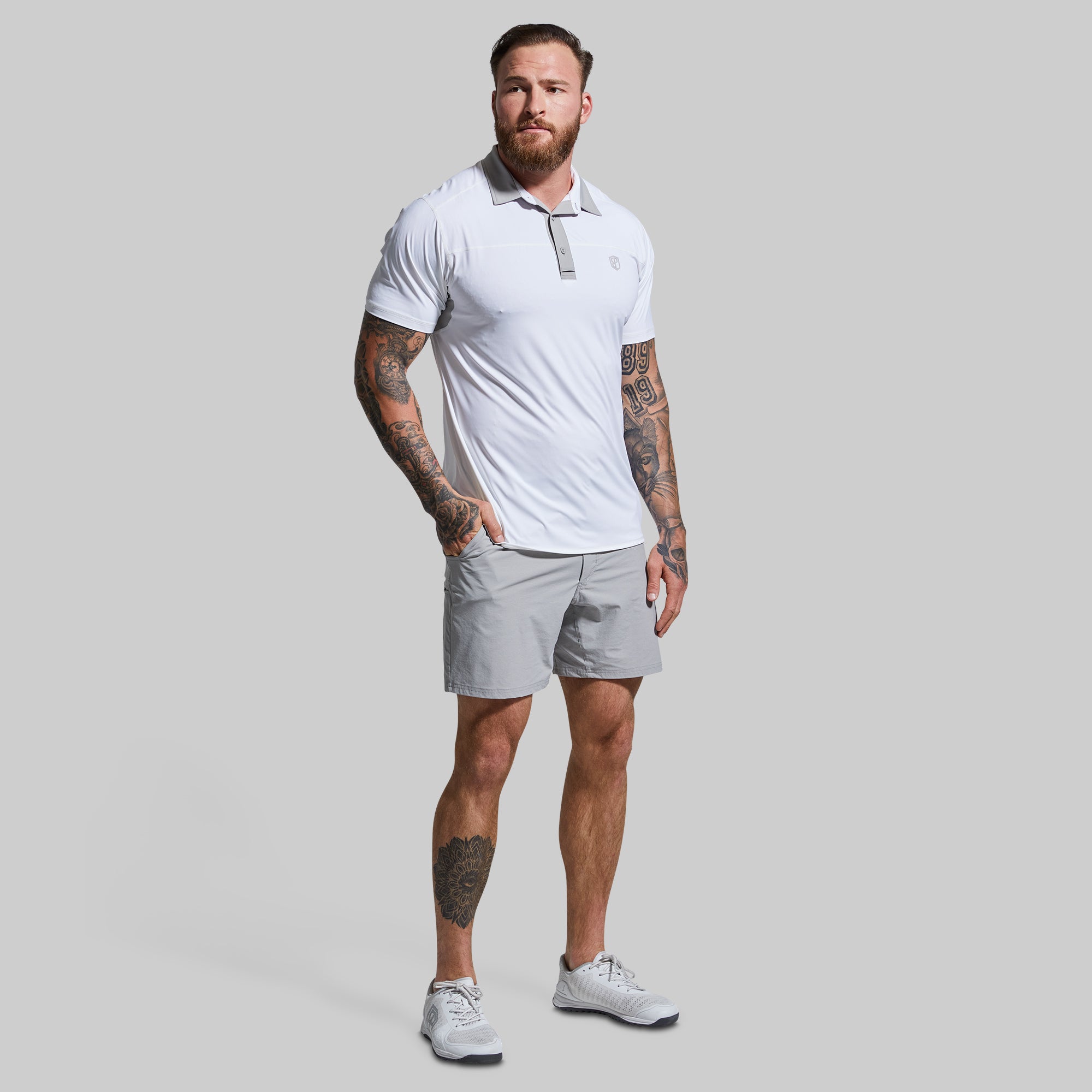 Traverse Short 7 - Men's Running Shorts with Pockets, Breathable Quick-Dry Athletic Shorts for Gym & Workout (Paloma Grey) - Perfect for Jogging, Training & Outdoor Activities