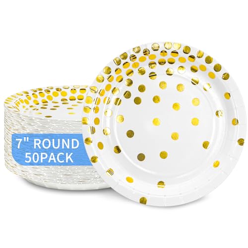 White Gold Polka Dot