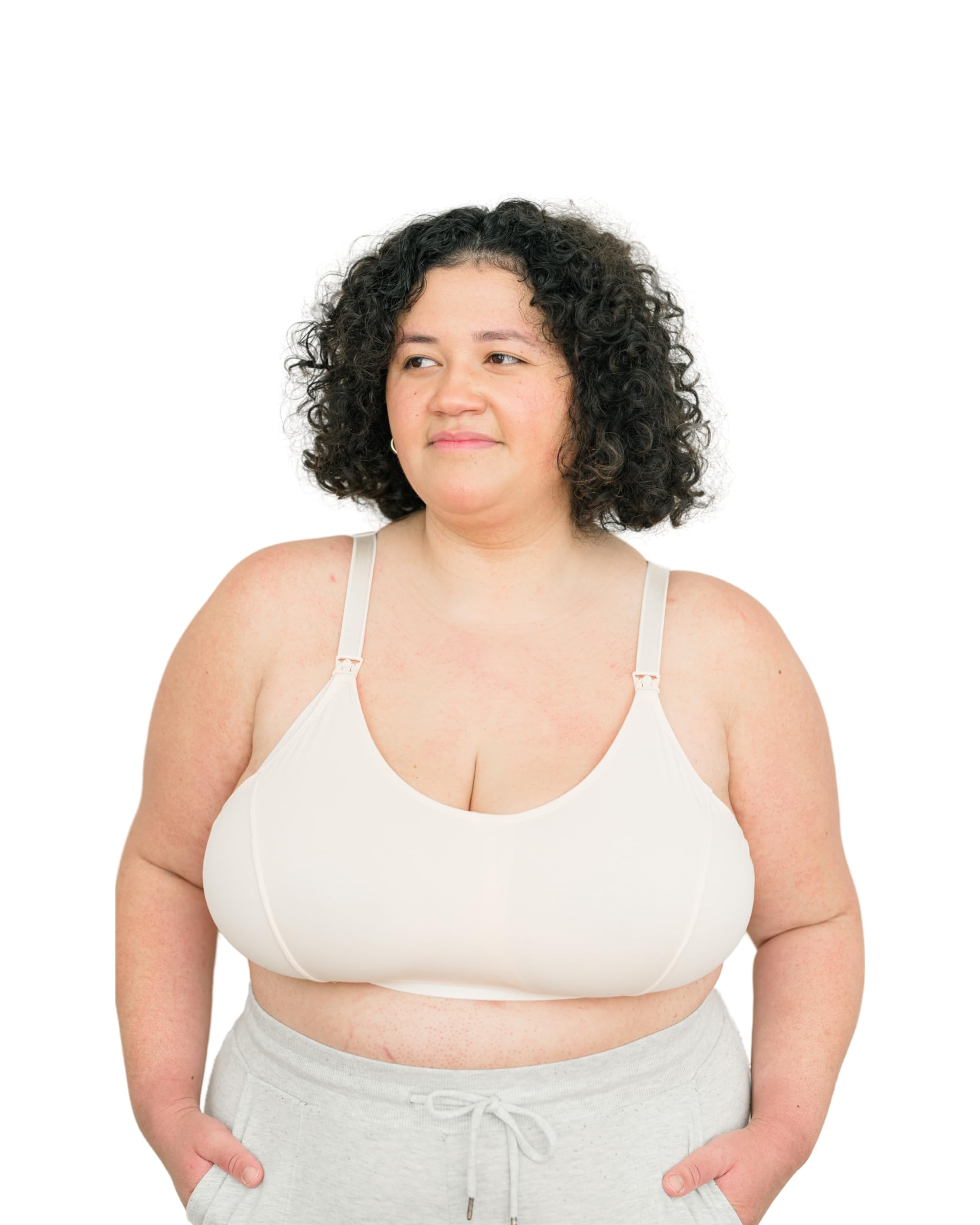 Comfortable Nursing & Sleep Maternity Bra - Soft Cotton, Adjustable Straps, Front Drop Down Cups for Easy Breastfeeding - Perfect for Pregnancy, Postpartum & Nighttime Nursing