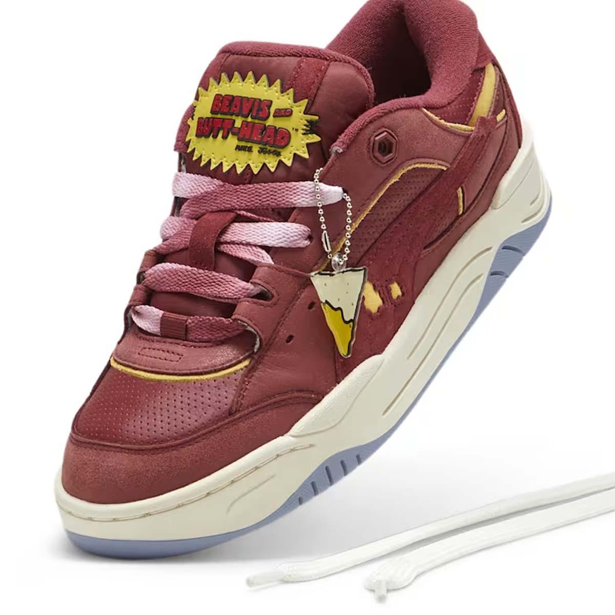 Beavis And Butthead Puma 180 'Burnt Russet' Sneakers - Retro Cartoon Inspired Men's Running Shoes for Casual Wear & Street Style