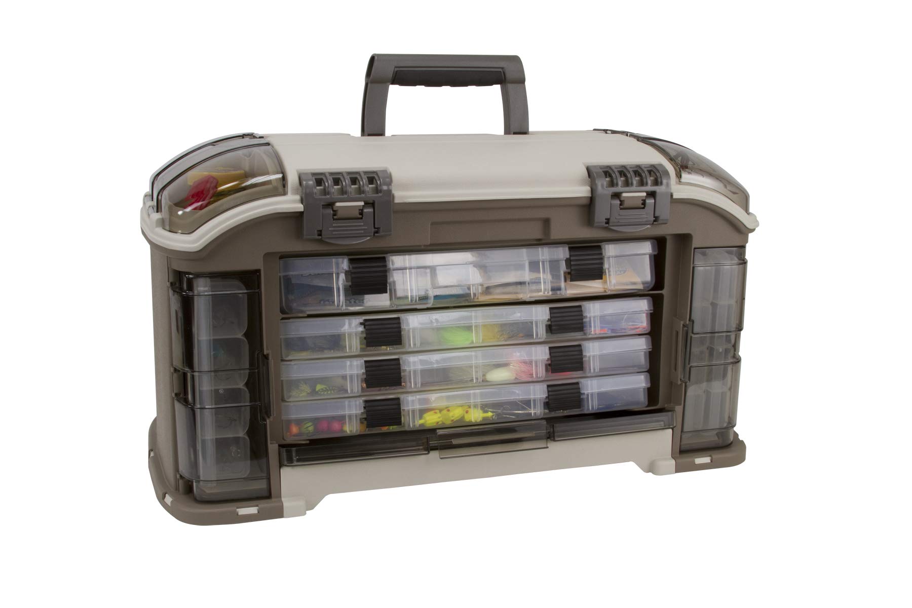 Plano 787 Guide Series Stowaway Tackle System - 7 Compartment Fishing Tackle Box with Angled Design | Premium Tackle Storage for Bass, Trout & Saltwater Fishing | Model 787010 | Perfect for Boat, Kayak & Shore Fishing
