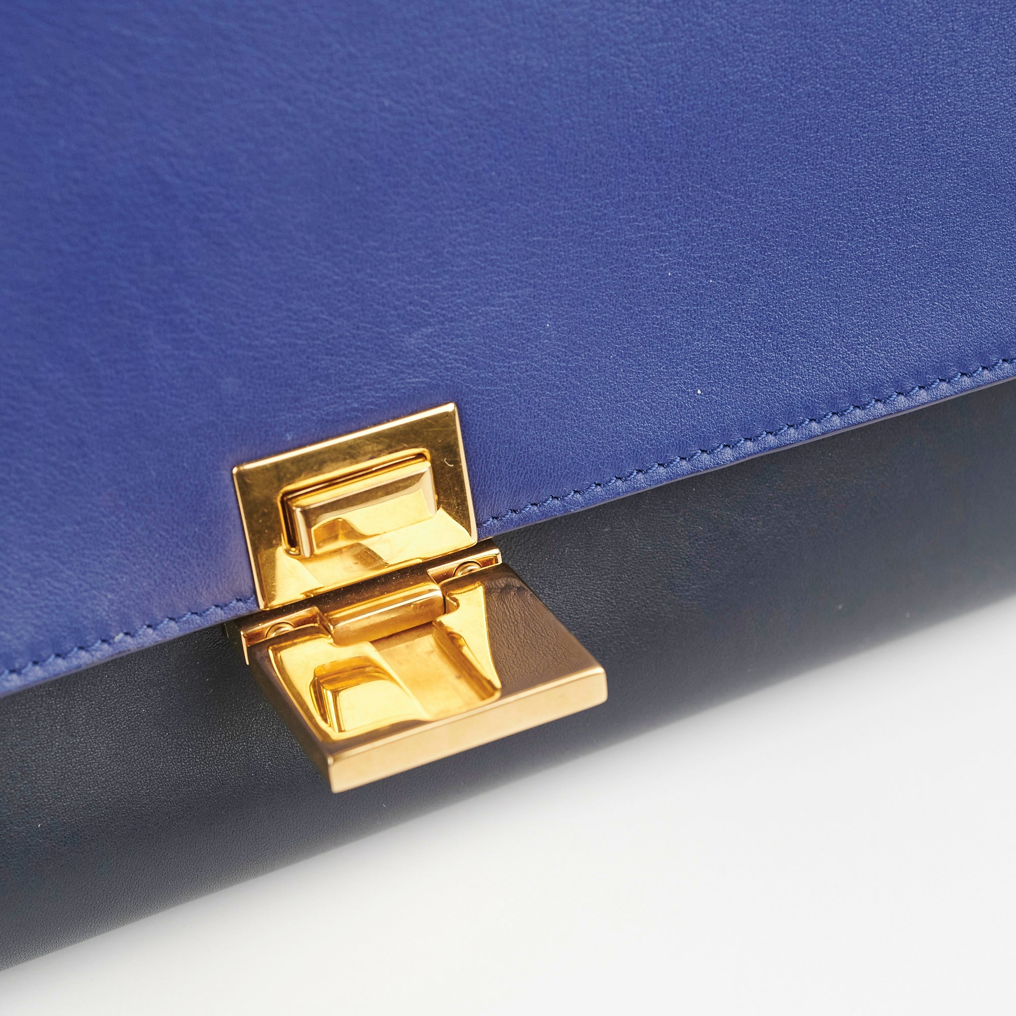 Celine Small Trapeze Handbag in Blue & Black - Stylish Crossbody Bag for Women | Perfect for Work, Travel & Evening Events