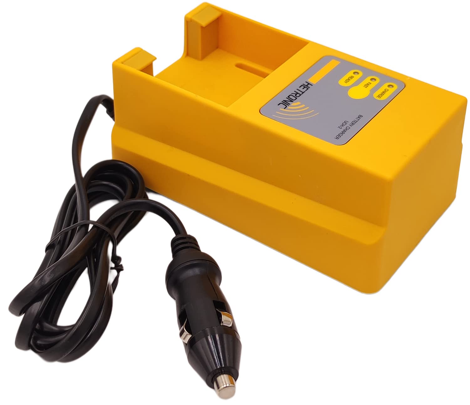 Hetronic UCH-2 Battery Charger for 3.6V 68300900 Grey Battery - 12-24V Car Charger & Home Use - Fast Charging for Remote Controls, Toys, and Electronic Devices