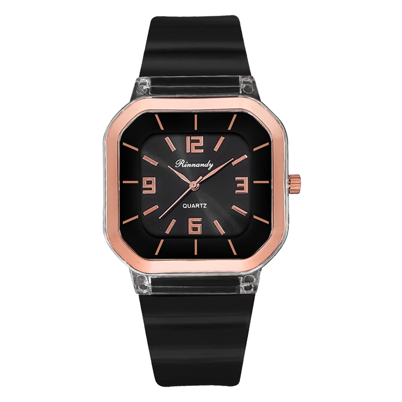Fashionable Women's Silicone Bracelet Watch with Large Dial - Elegant Wristwatch for Women & Seniors - Perfect for Daily Wear, Work, and Special Occasions