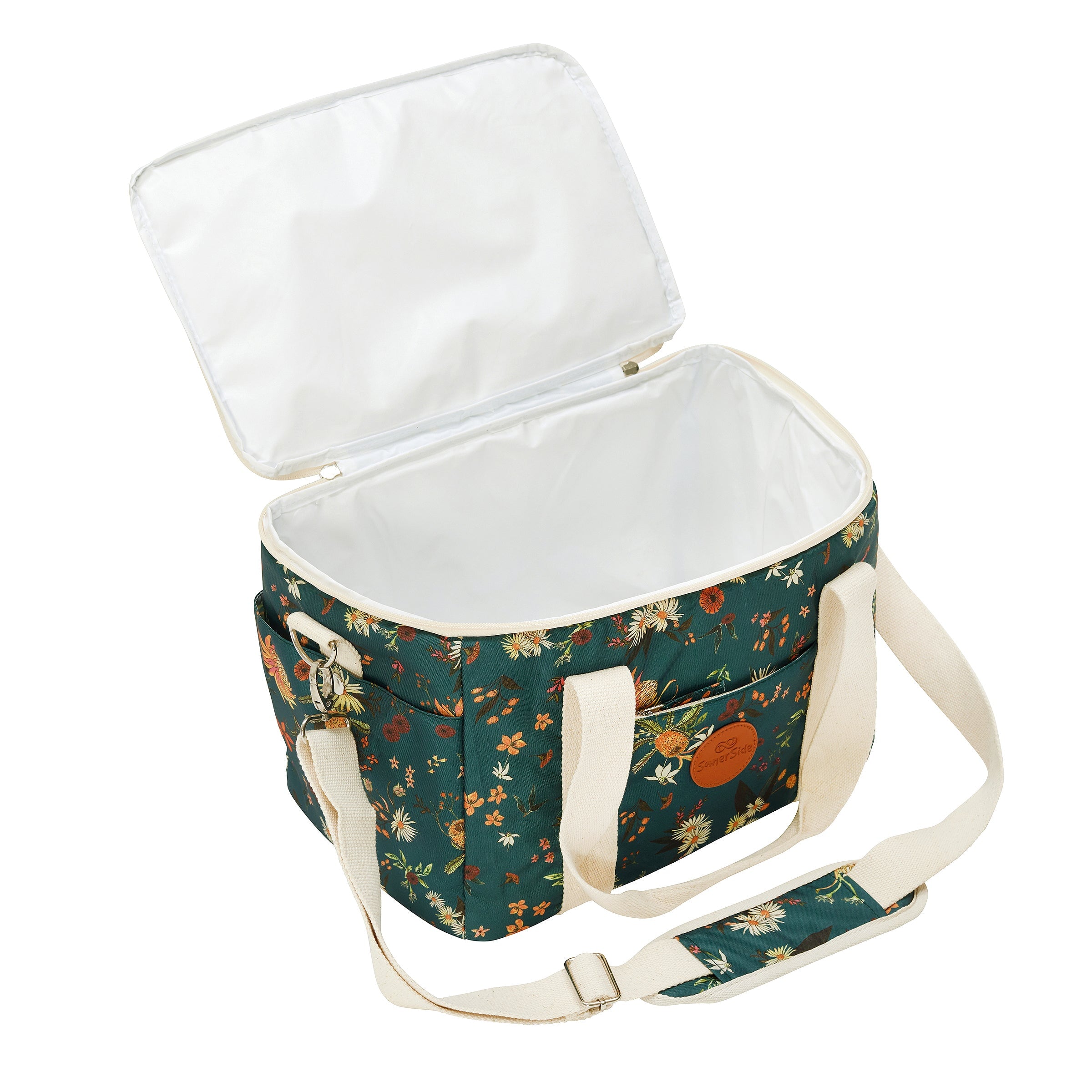 Premium Native Botanical Insulated Cooler Bag - Eco-Friendly & Leak-Proof for Picnics, Beach Trips & Outdoor Adventures