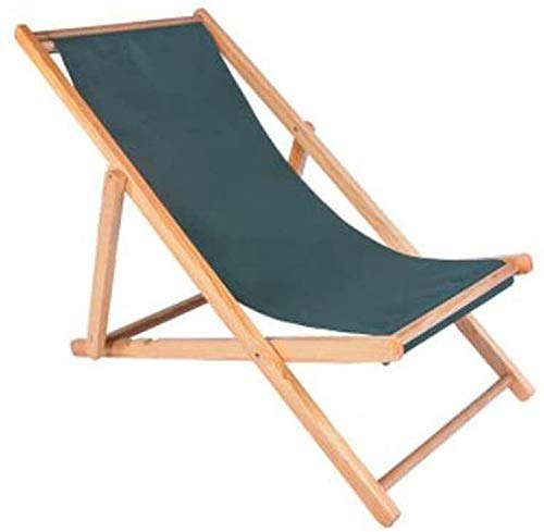 Wooden Folding Deck Chair - Portable Recliner for Balcony, Beach & Pool | Zero Gravity Sun Lounger | Perfect for Outdoor Relaxation, Patio Lounging & Backyard Sunbathing