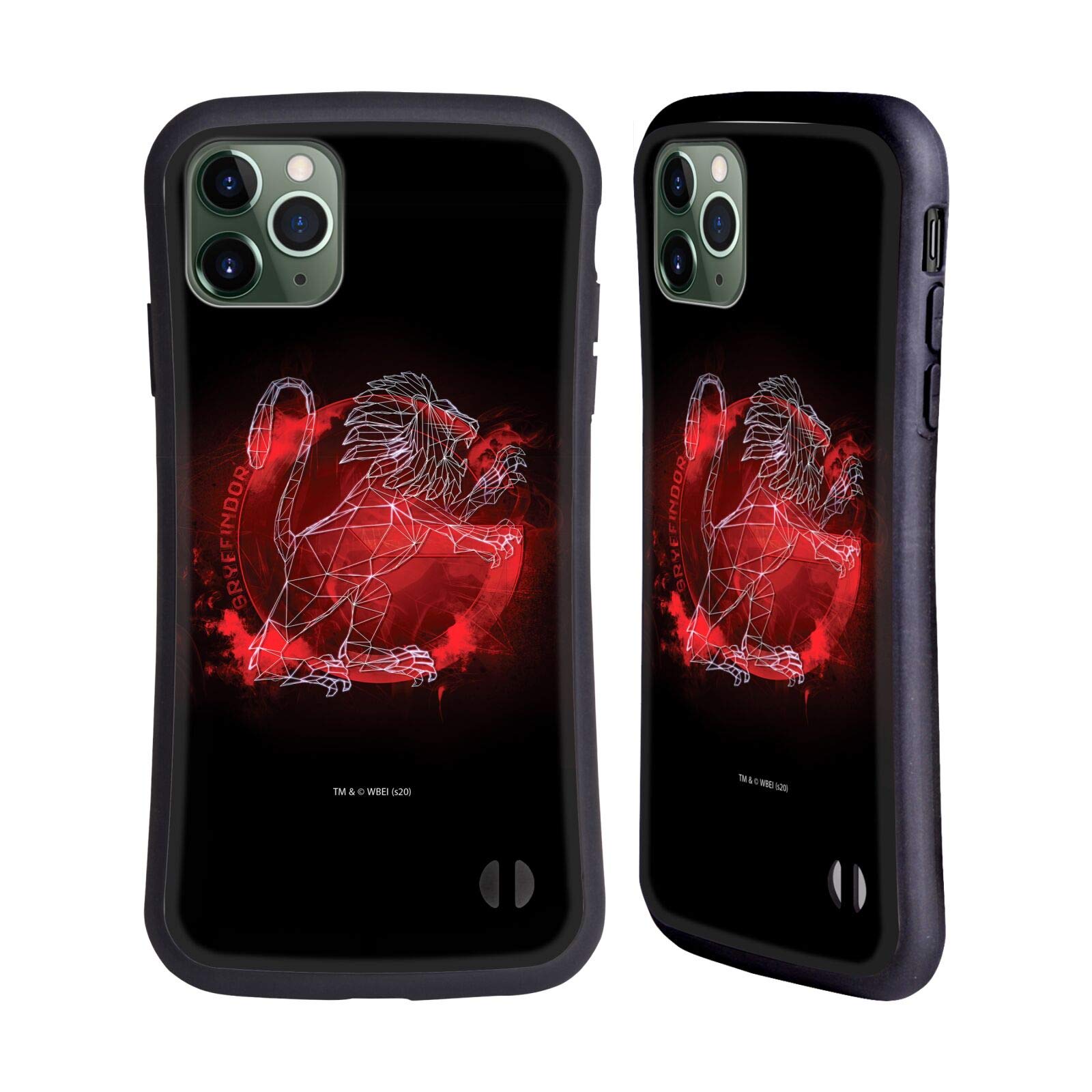 Harry Potter Gryffindor Deathly Hallows iPhone 11 Pro Max Case - Officially Licensed Hybrid Protective Cover for Apple iPhone 11 Pro Max - Perfect for Fans, Cosplay & Wizarding World Themed Parties