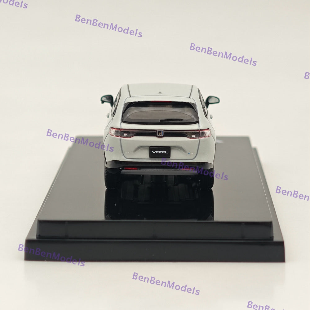 1/64 Scale Hobby Japan Honda VEZEL e:HEV Z Premium Diecast Car Model - Sunlight White Pearl (HJ641071ASW) | Collectible Toy Car for Display & Gifts