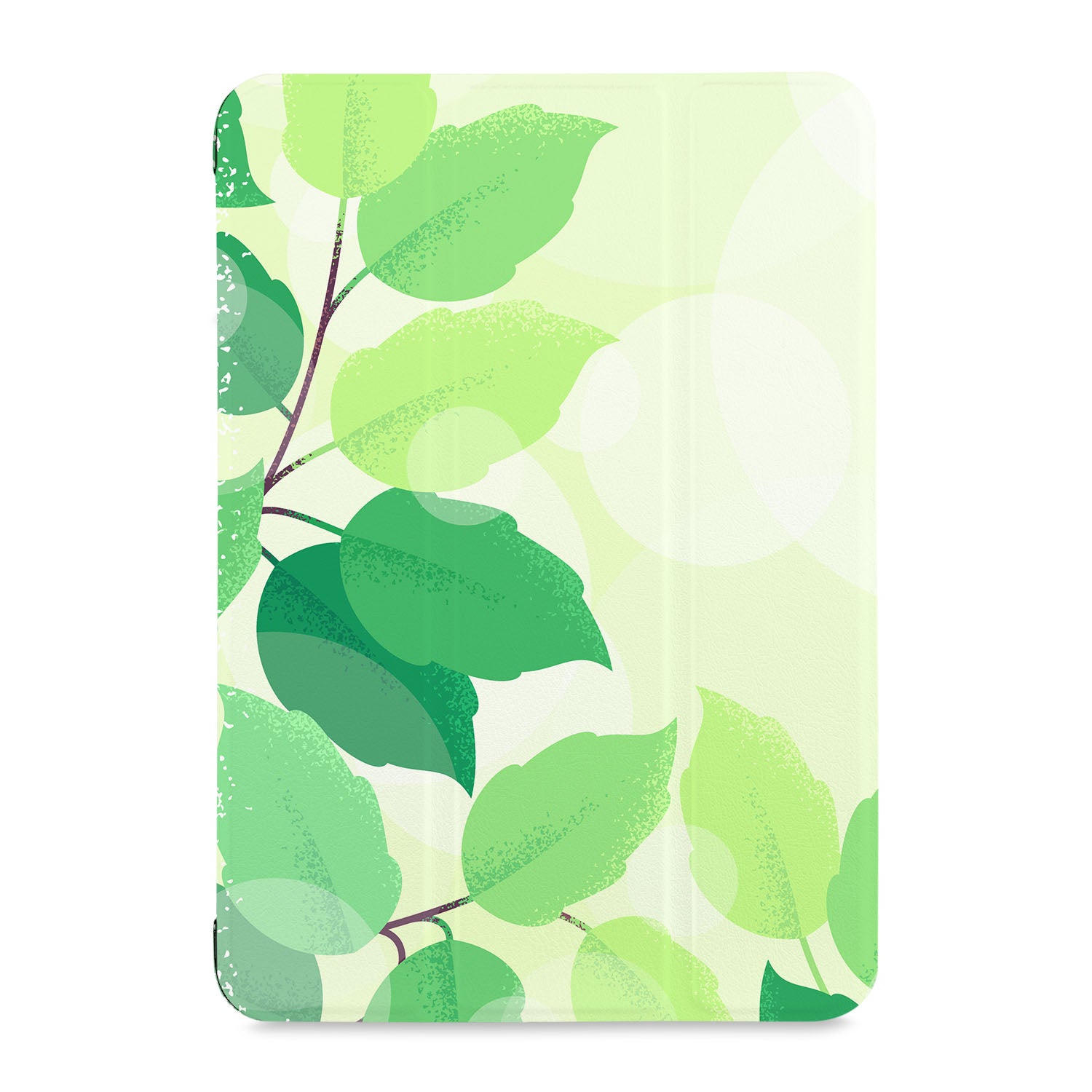Samsung Tablet Case with Green Leaves Design - Slim Protective Cover for Samsung Galaxy Tab A/S6/S7/S8 - Perfect for Work, School & Travel