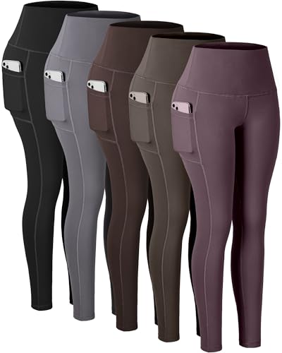 5 Packs -Black/Gray/Brown/Light Brown/Rosecarmine