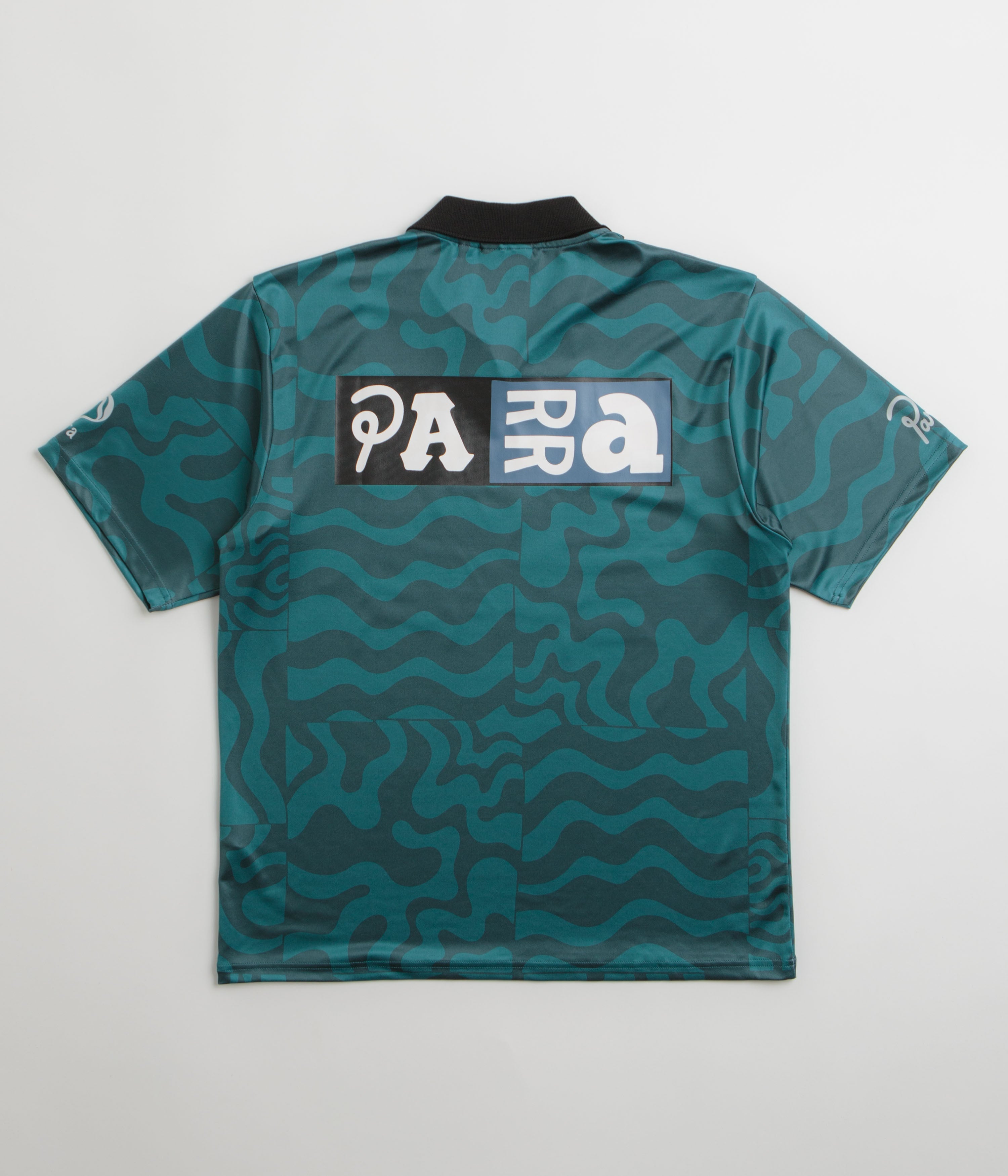 Parra Sports Flag Polo Shirt for Men - Breathable Golf Shirt with Moisture Wicking Technology - Deep Sea Green - Perfect for Golf, Tennis & Casual Wear
