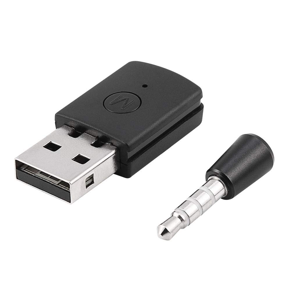 Delaman PS4 Bluetooth Adapter Mini USB 4.0 Dongle - Wireless Audio Transmitter & Receiver for Headphones, Speakers - Compatible with PlayStation 4, PC, Laptop (Gaming, Home Theater, Office Use)