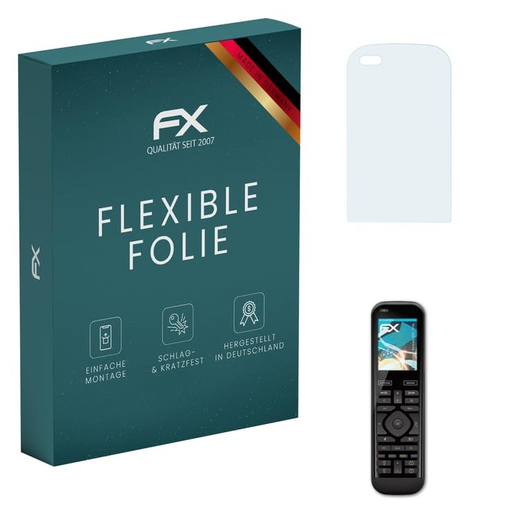 Logitech Harmony 950 & Elite Screen Protector - Ultra Clear Flexible FX Protection Film (3 Pack) for Remote Control Scratch Protection - Perfect for Home Theater & Smart Home Devices