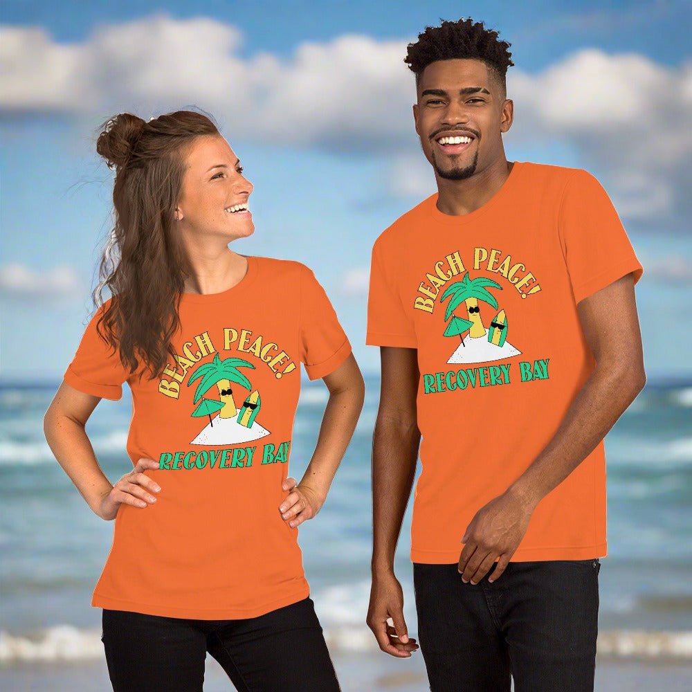 Beach Peace Recovery Bay Unisex T-Shirt - Comfortable Casual Wear for Beach, Travel & Everyday Outfits