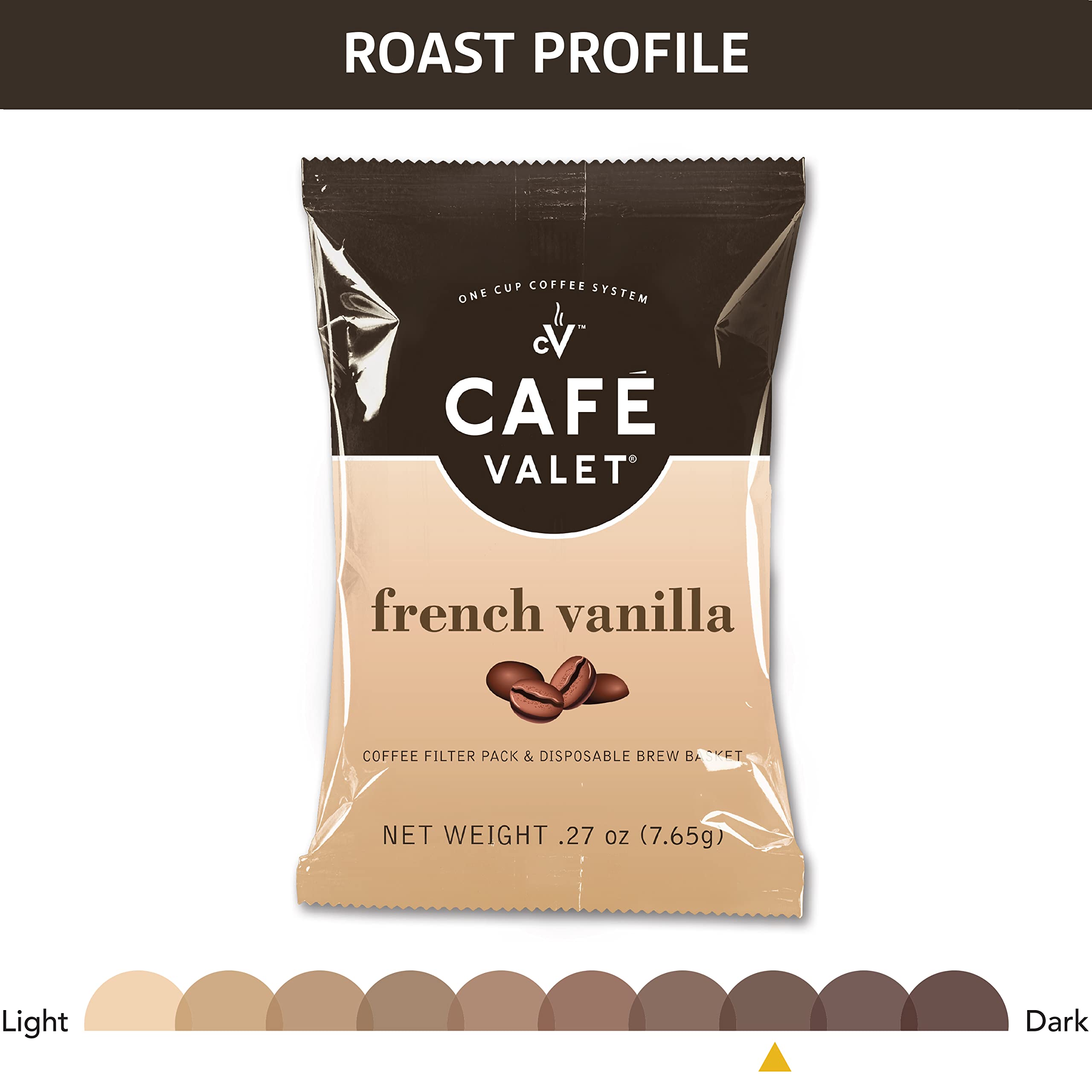 Premium Decaf & French Vanilla Single Serve Coffee Pods - 100% Arabica Individually Wrapped Café Valet Coffee (168 Count) for Keurig Machines - Perfect for Home, Office & Gifts