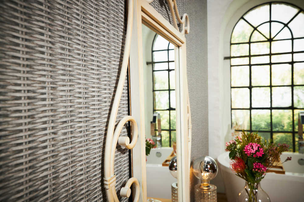 Beautiful Basketweave Wall Decor - Handwoven Natural Fiber Wall Hanging for Boho Home Decor, Living Room, Bedroom & Office